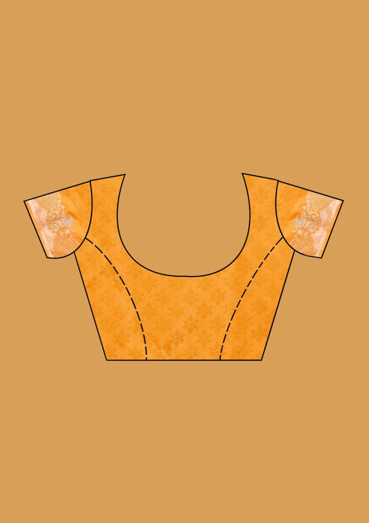 Mustard Stonework (Gold) Art Silk Saree