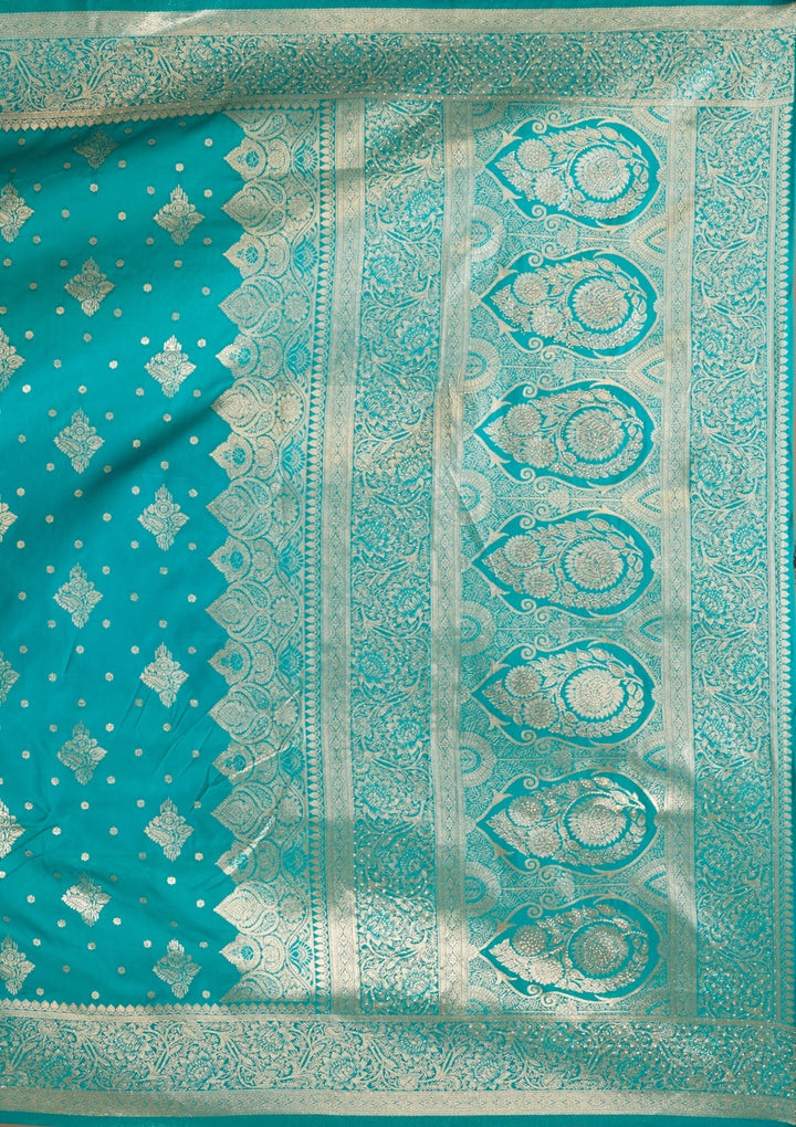 Red Stonework (Gold) Art Silk Saree