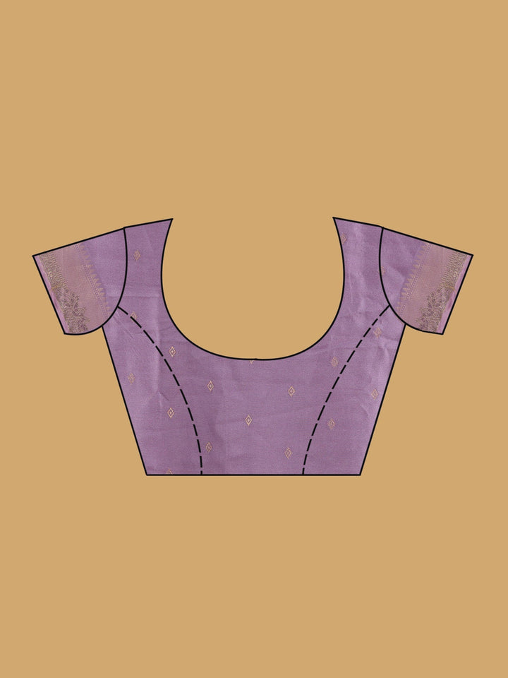 Lavender Stonework (Gold) Art Silk Saree