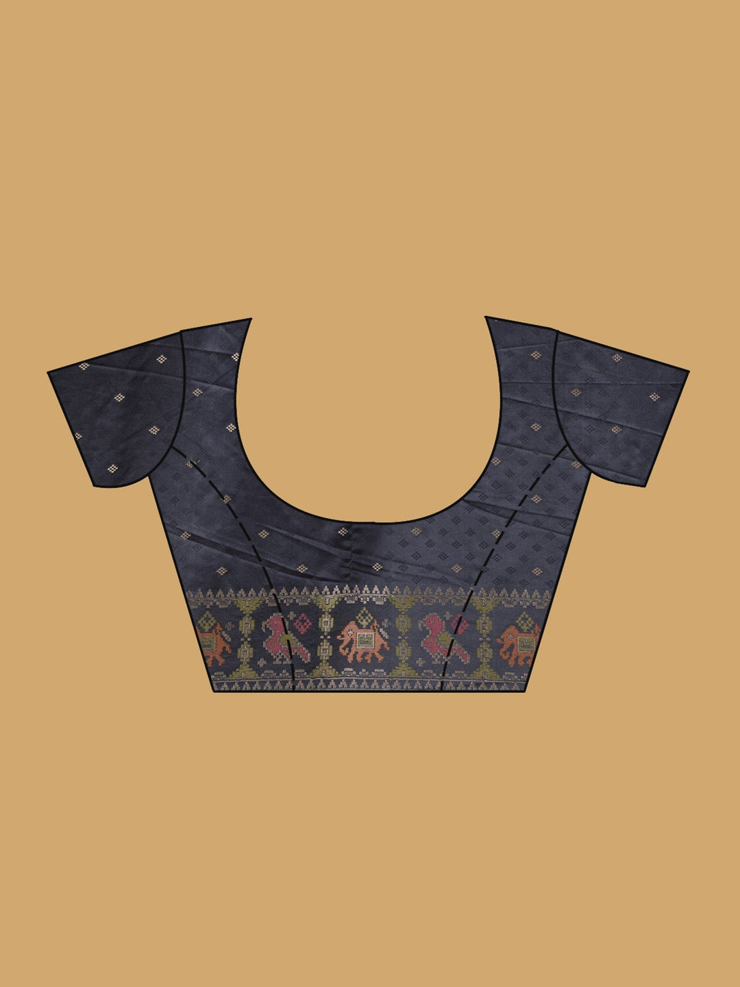 Black Patola Art Silk Saree