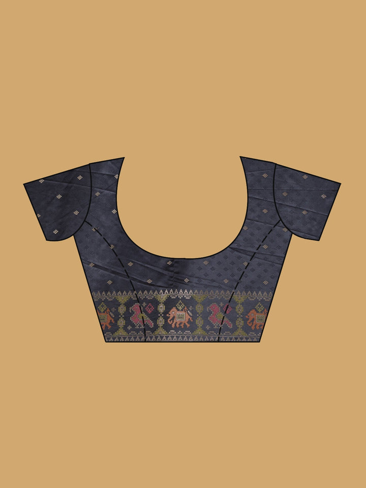 Black Patola Art Silk Saree