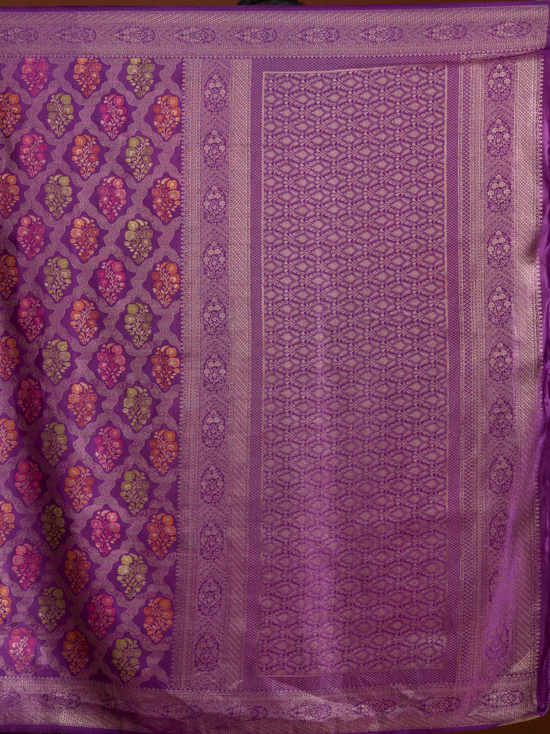 Purple Banarasi Art Silk Saree
