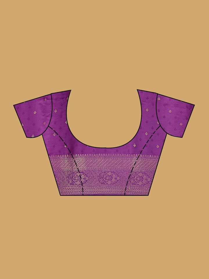 Purple Banarasi Art Silk Saree