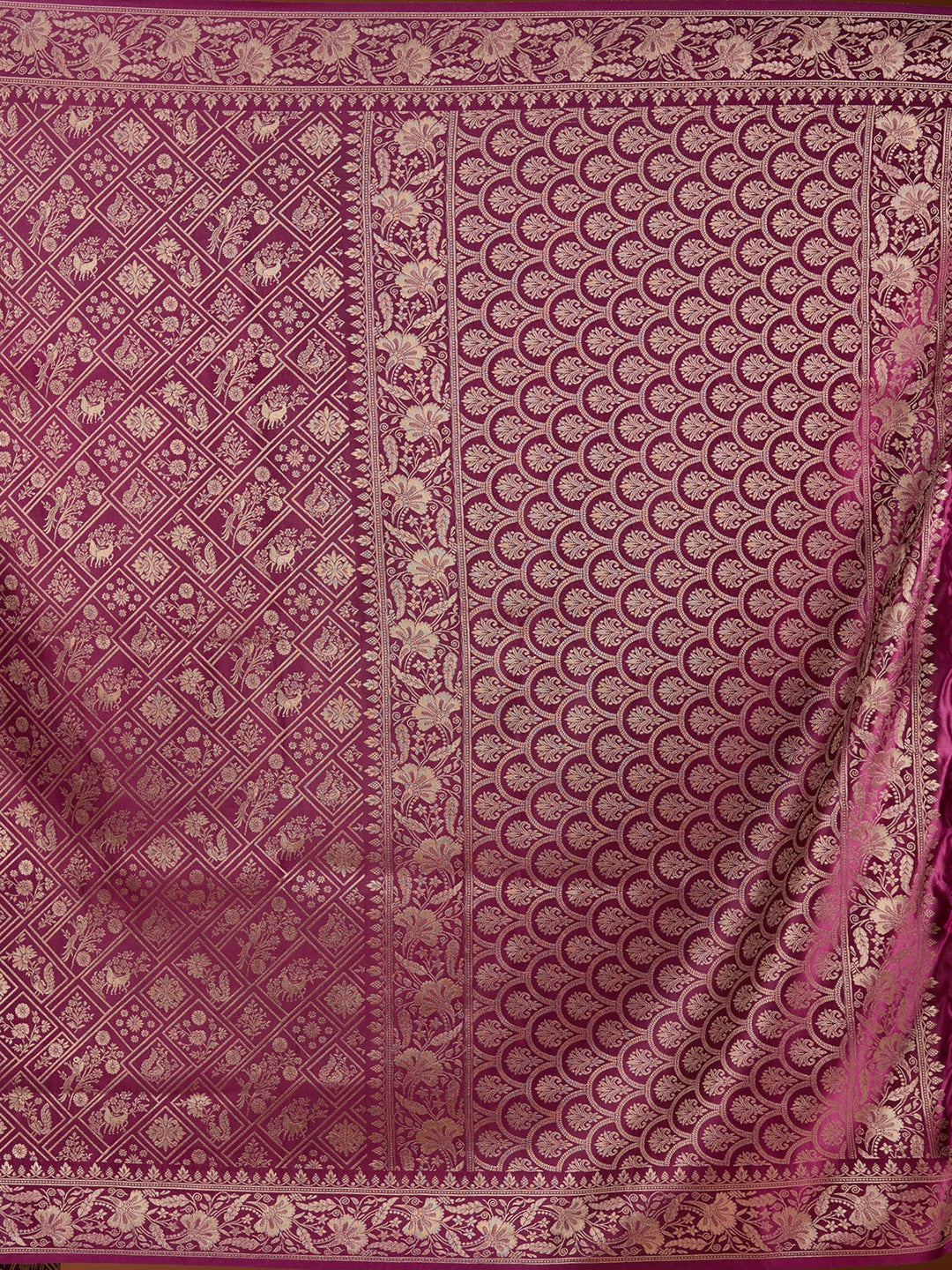 Wine Patola Art Silk Saree