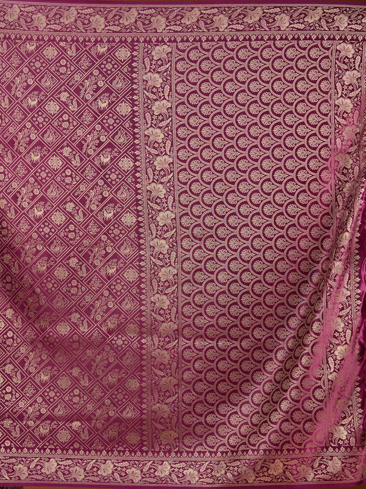 Wine Patola Art Silk Saree
