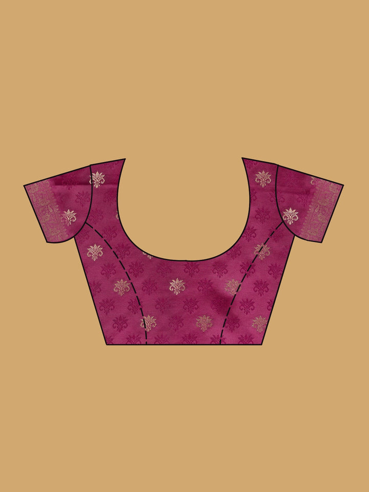Wine Patola Art Silk Saree
