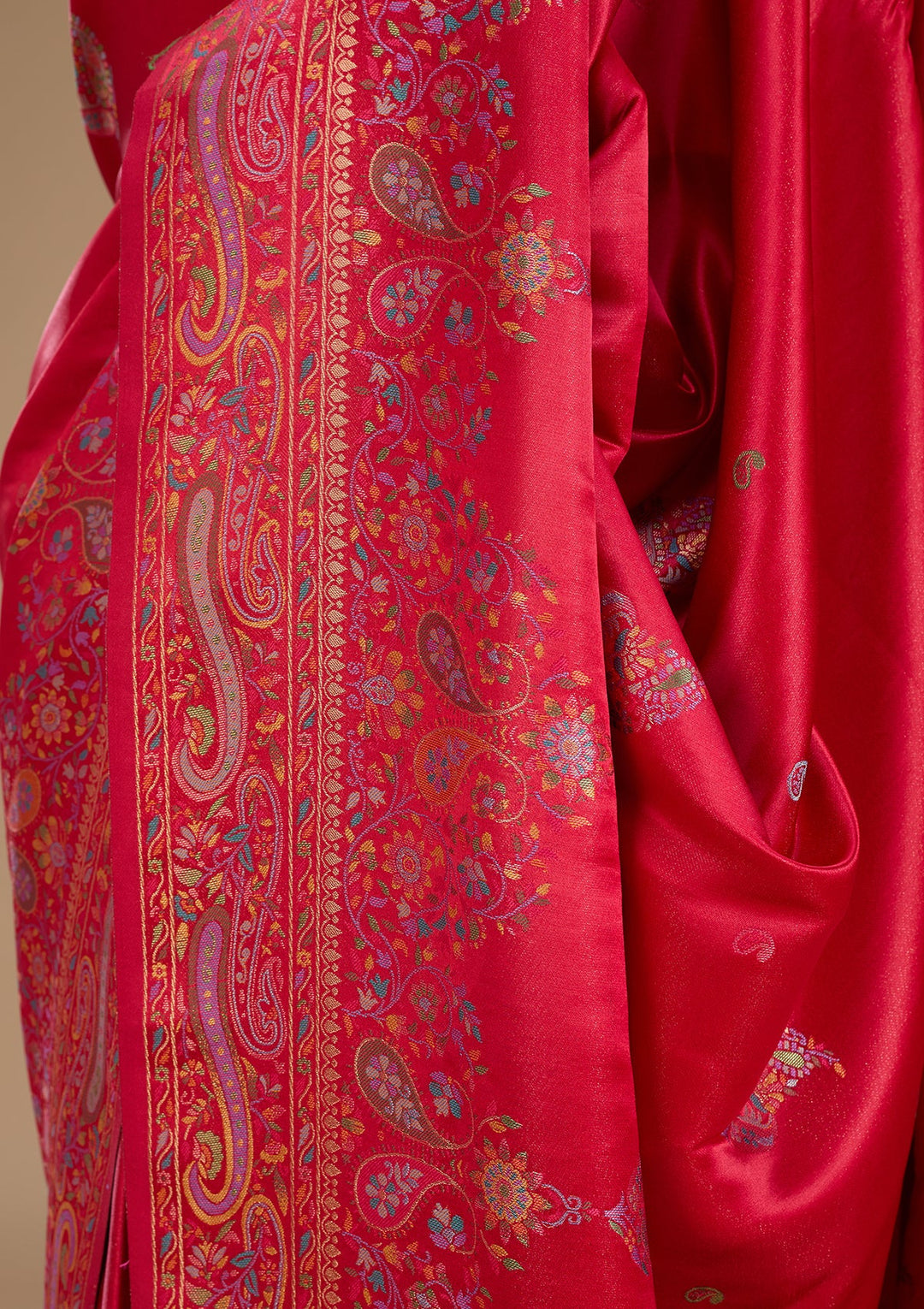 Rani Pink Kanjivaram Art Silk Saree