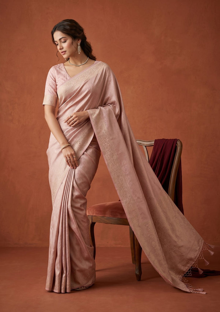 Mauve Banarasi Art Silk Saree