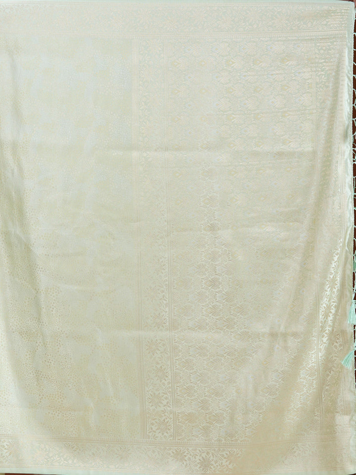 Pista Green Banarasi Art Silk Saree