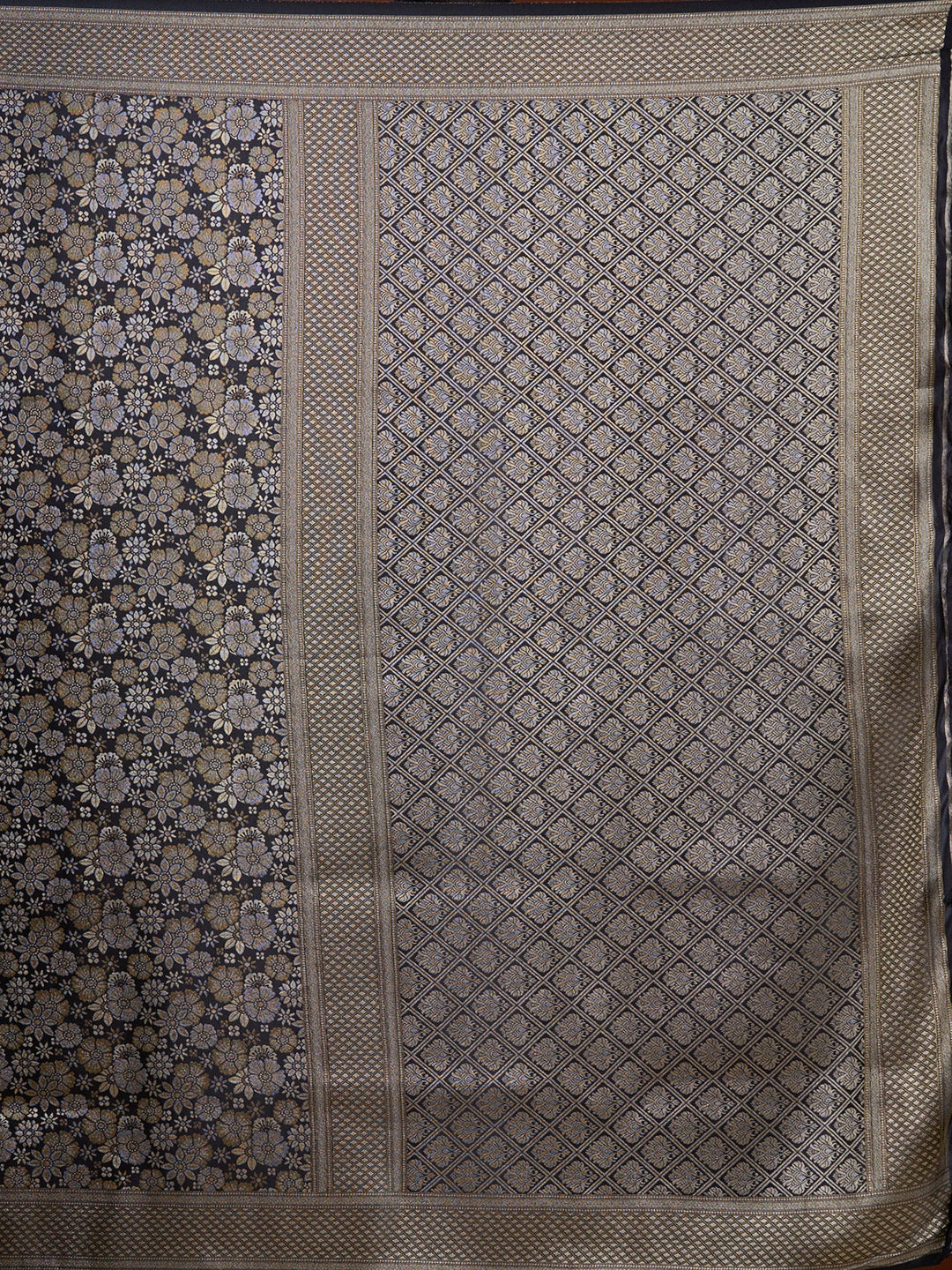 Black Banarasi Art Silk Saree