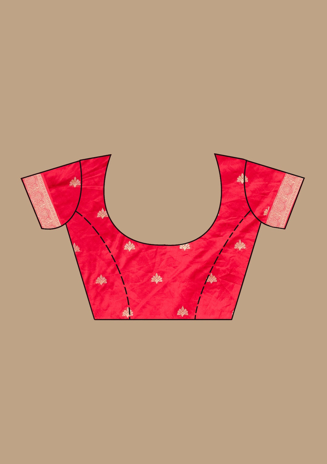 Rani Pink Satin Plain Saree With Matching Blouse Piece