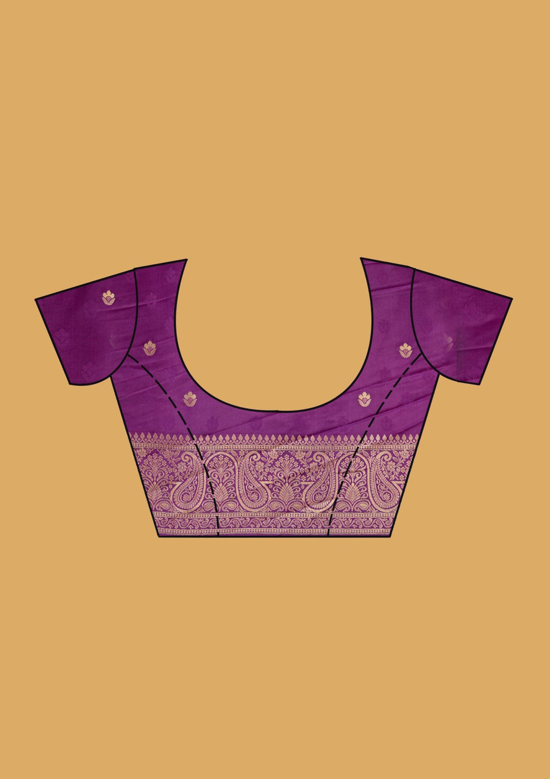 Purple Banarasi Art Silk Saree