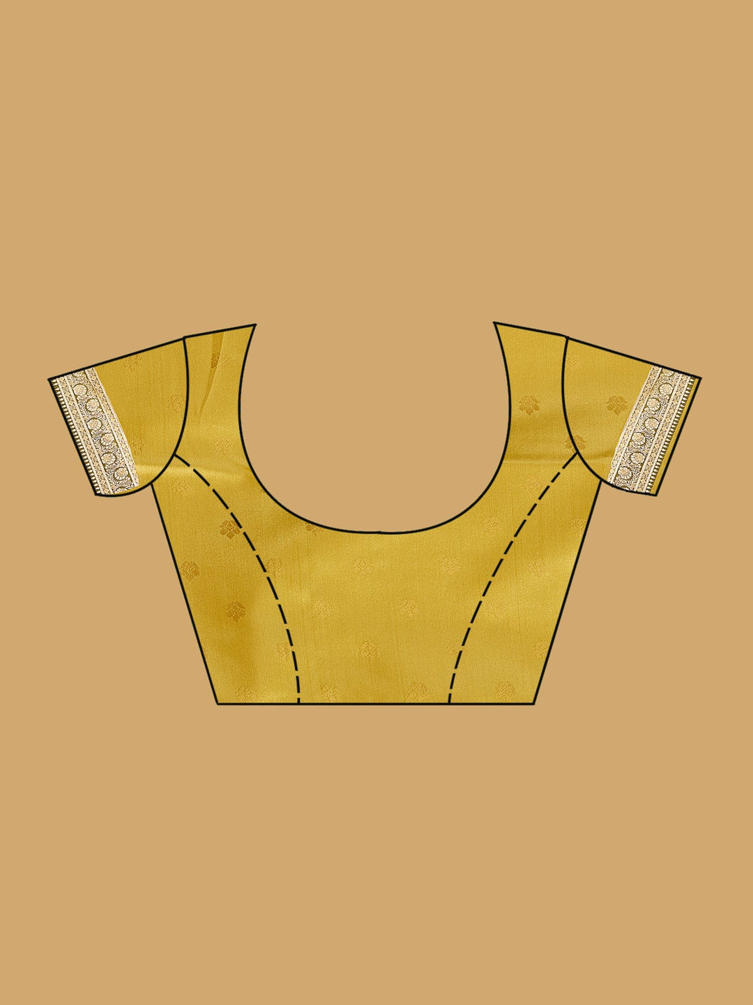 Yellow Banarasi Art Silk Saree