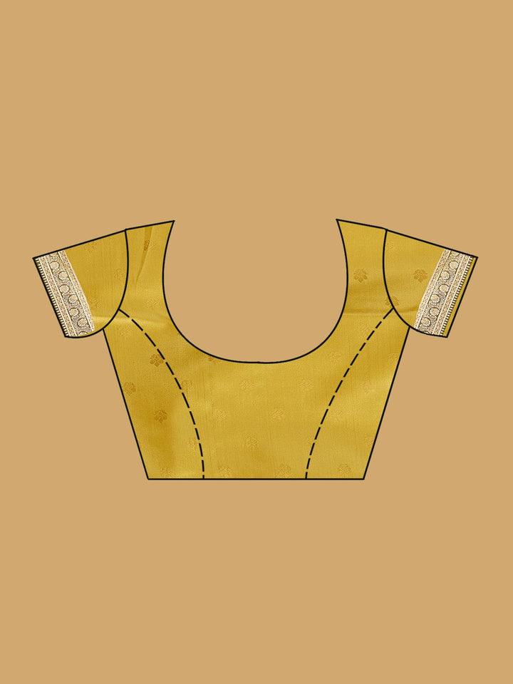 Yellow Banarasi Art Silk Saree