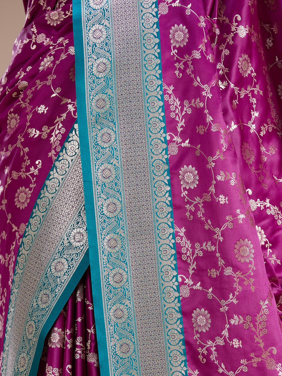 Purple Banarasi Art Silk Saree