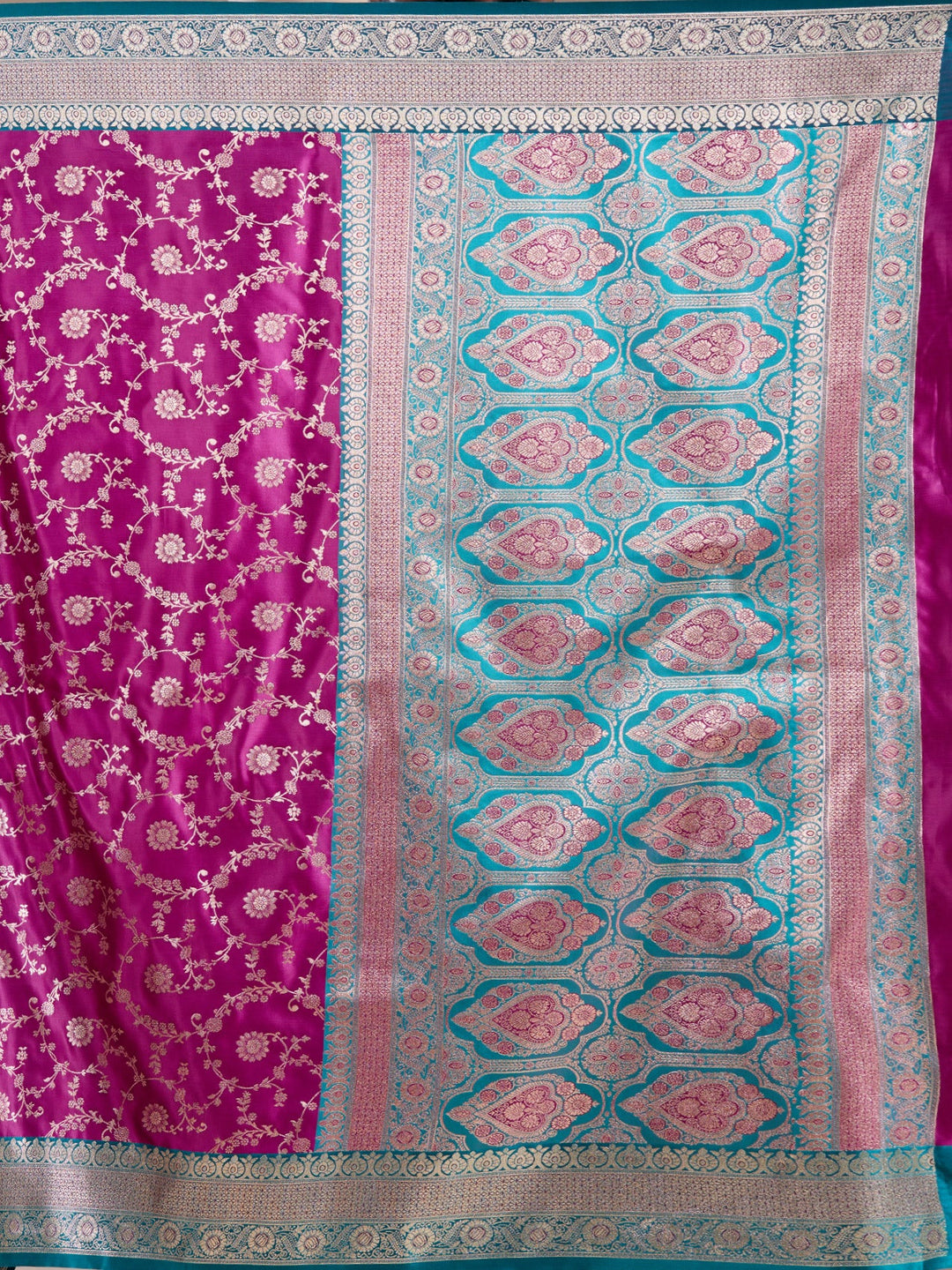 Purple Banarasi Art Silk Saree