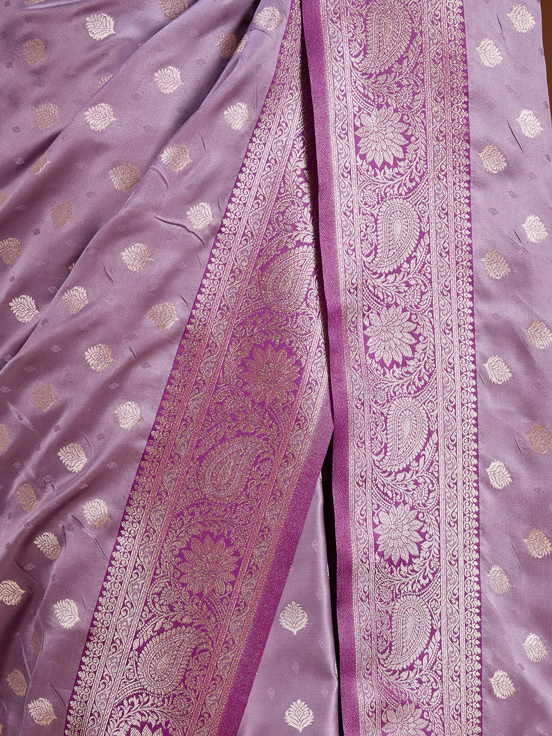 Lavender Banarasi Art Silk Saree
