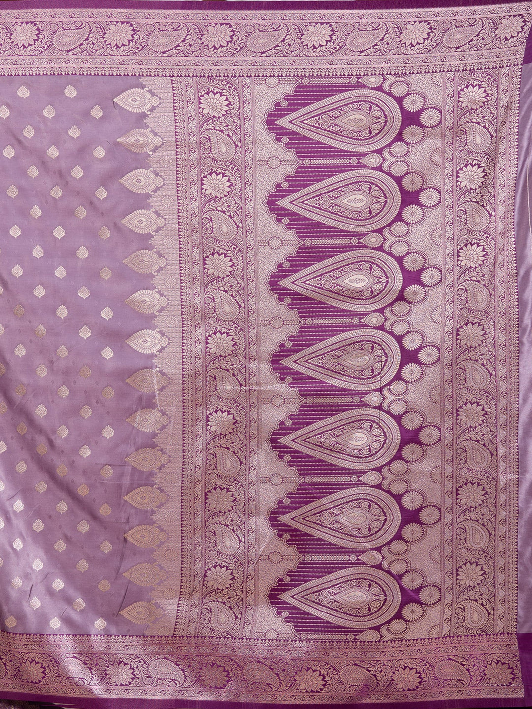 Lavender Banarasi Art Silk Saree