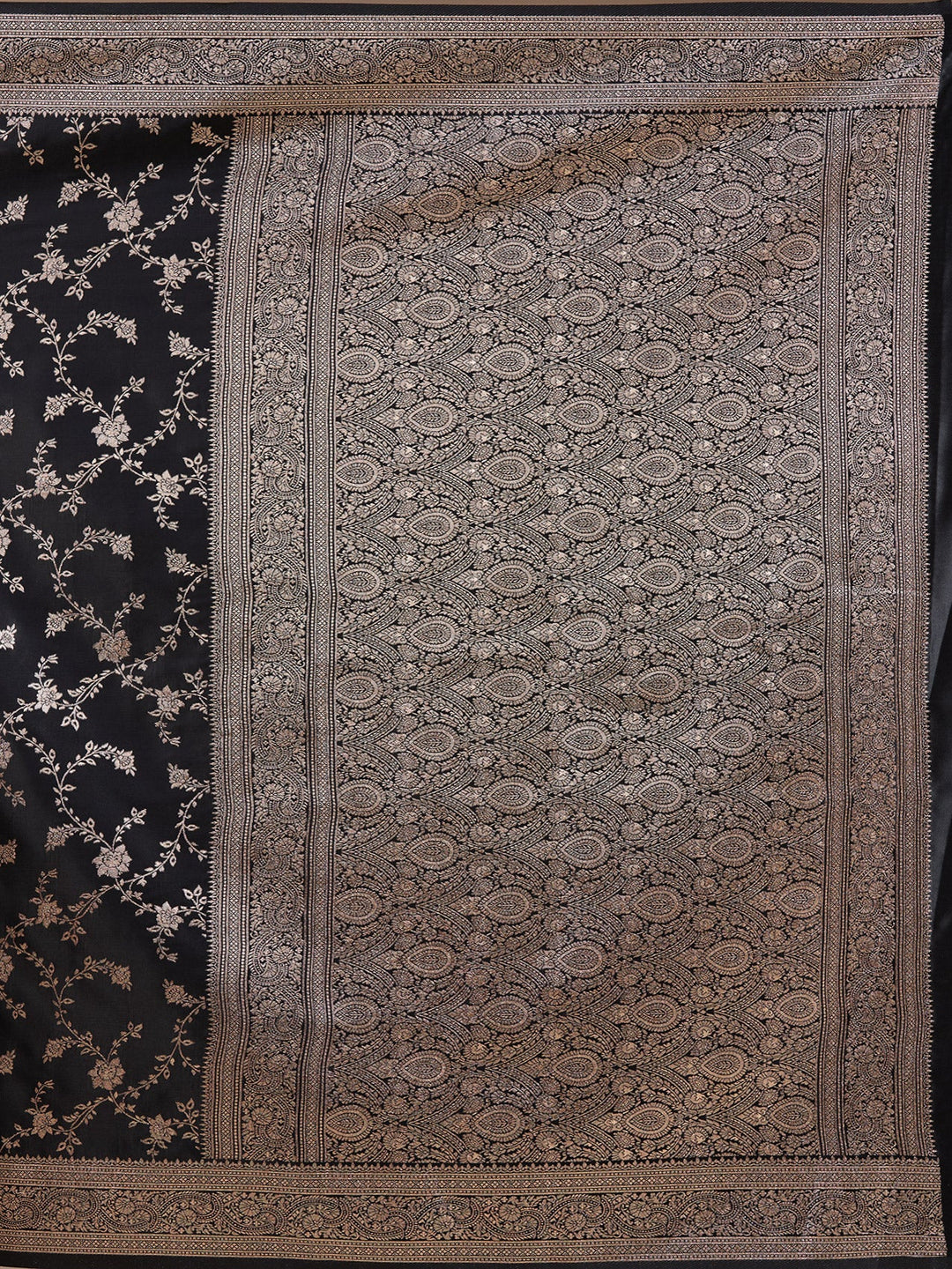 Black Banarasi Art Silk Saree
