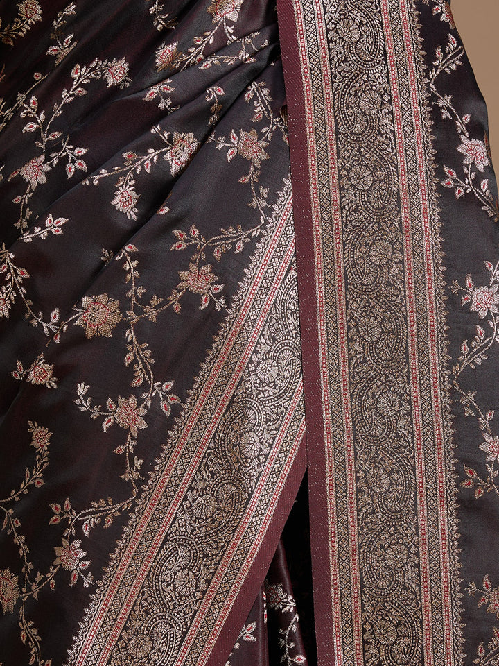 Maroon Banarasi Art Silk Saree