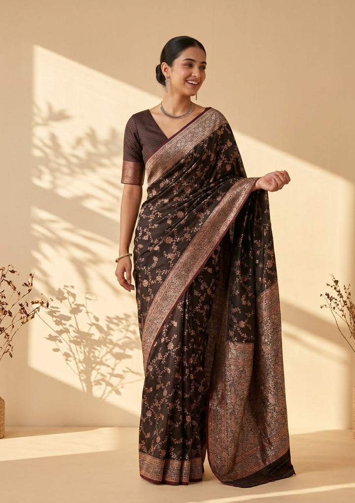 Maroon Banarasi Art Silk Saree