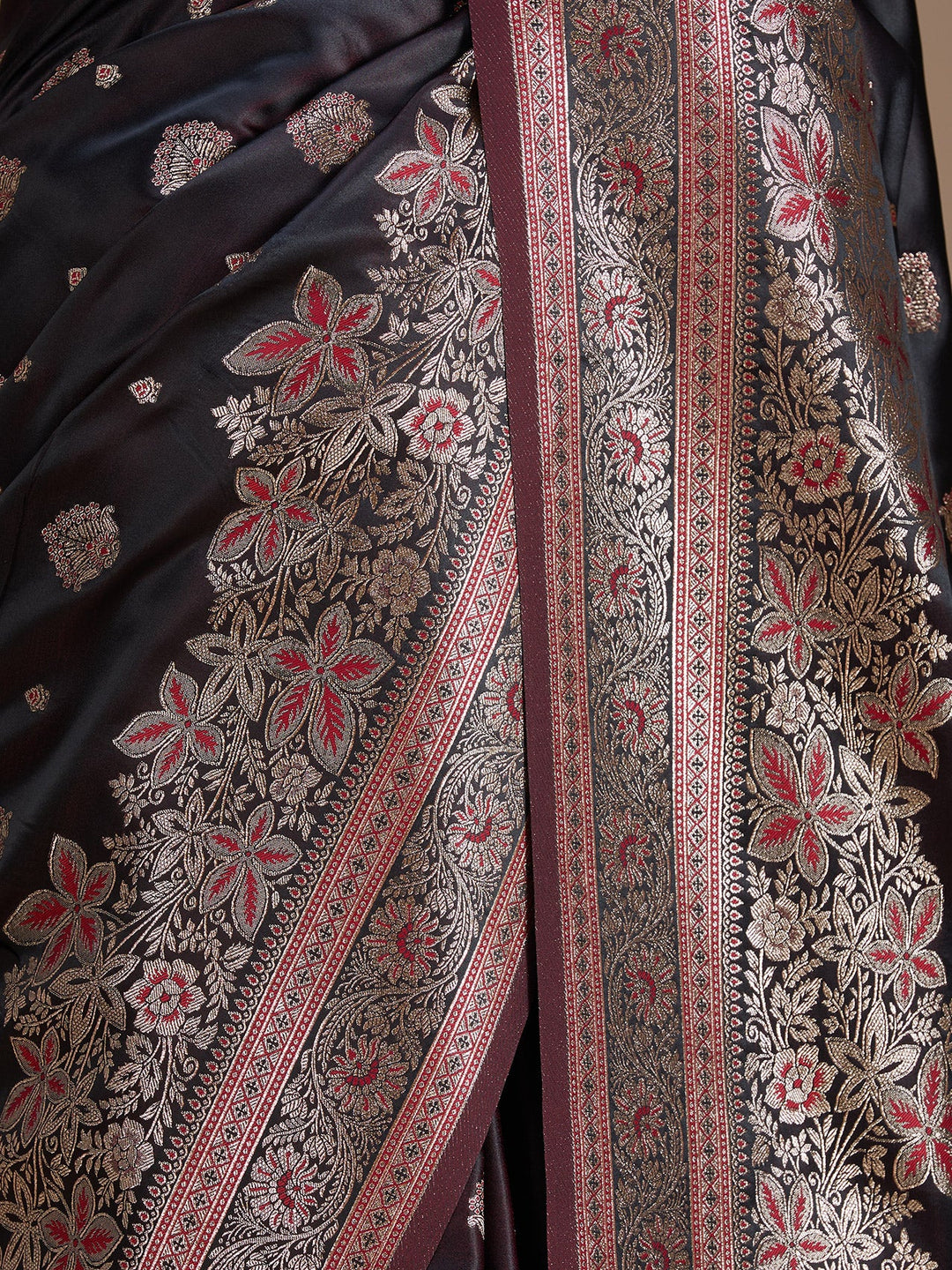 Maroon Banarasi Art Silk Saree