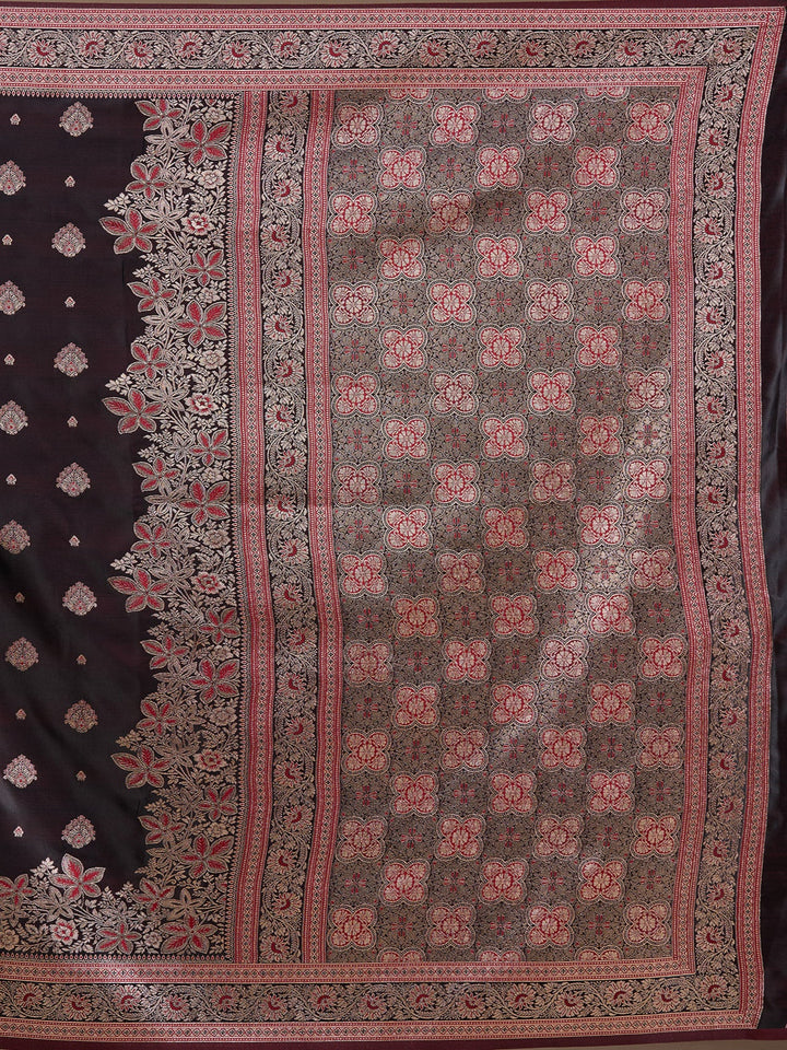 Maroon Banarasi Art Silk Saree
