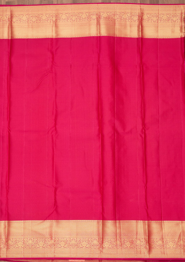 Rani Pink Dharmavaram Pure Silk Saree
