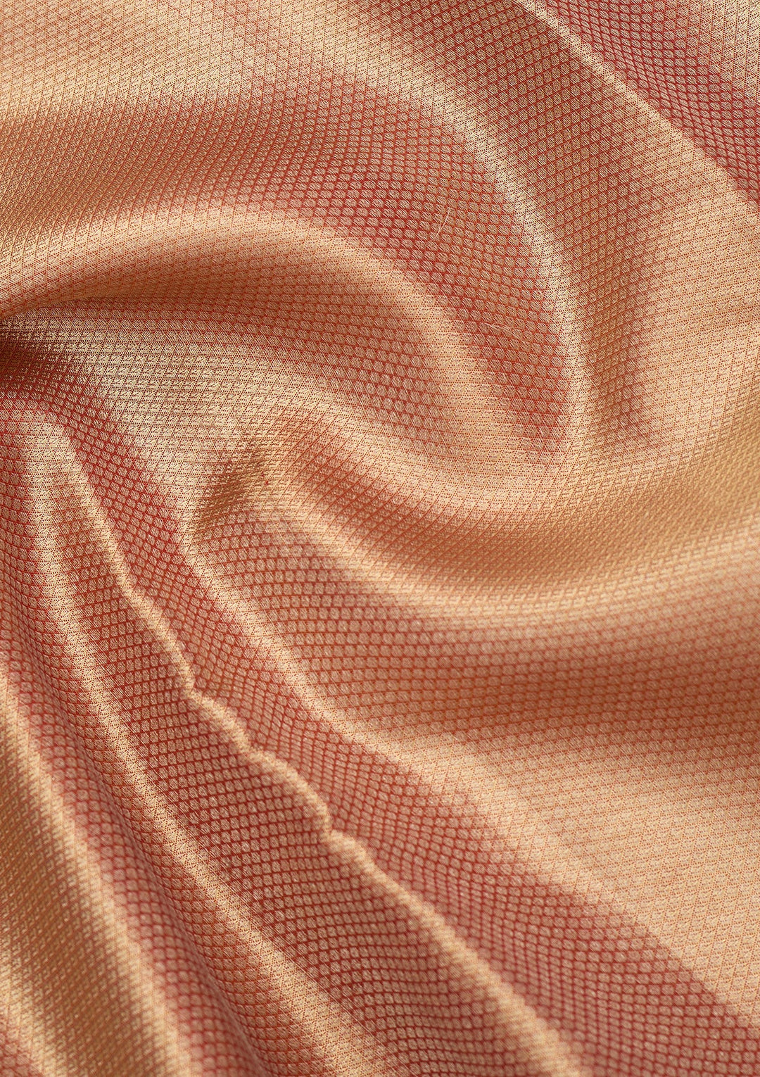 Peach Dharmavaram Pure Silk Saree