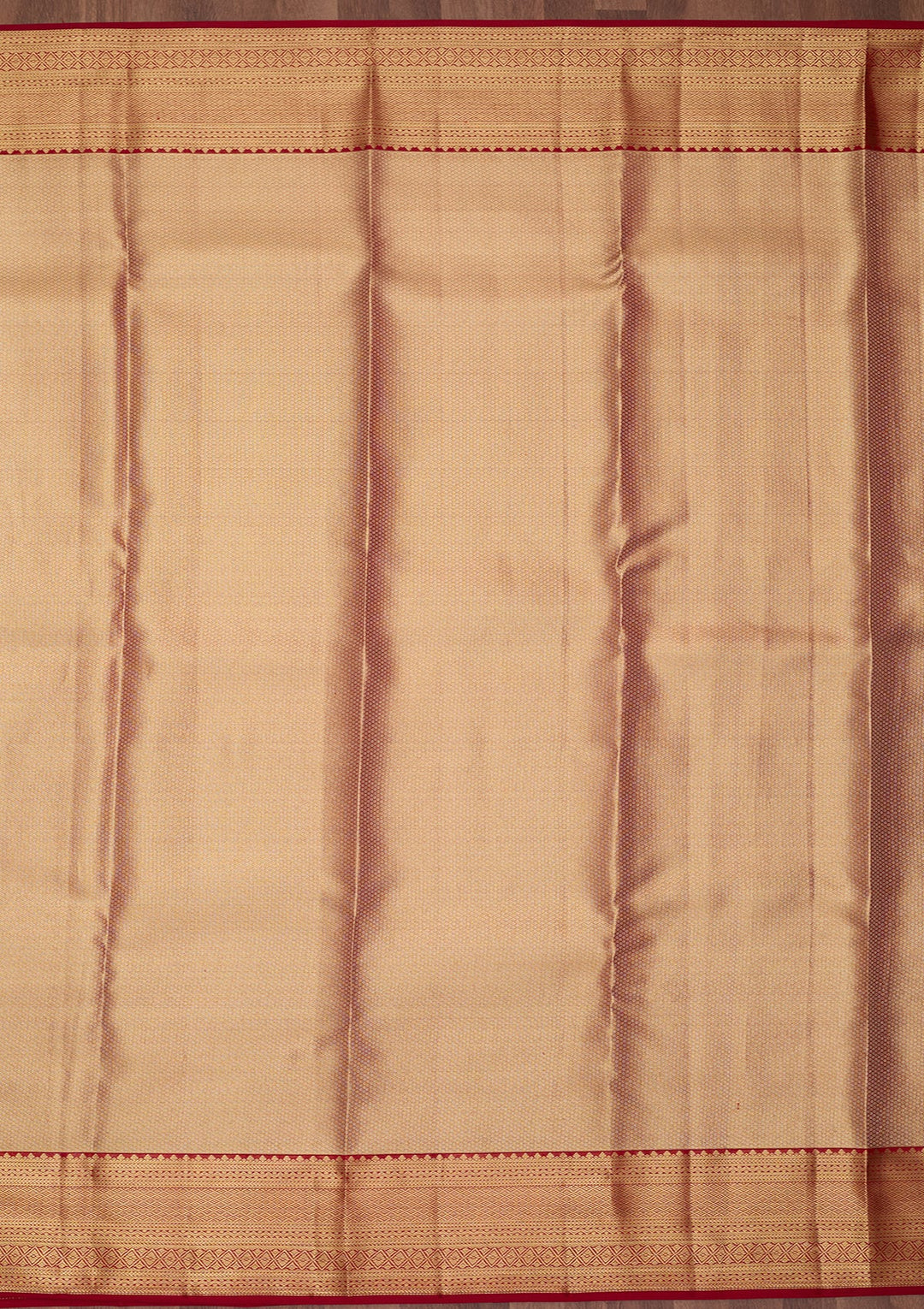 Peach Dharmavaram Pure Silk Saree