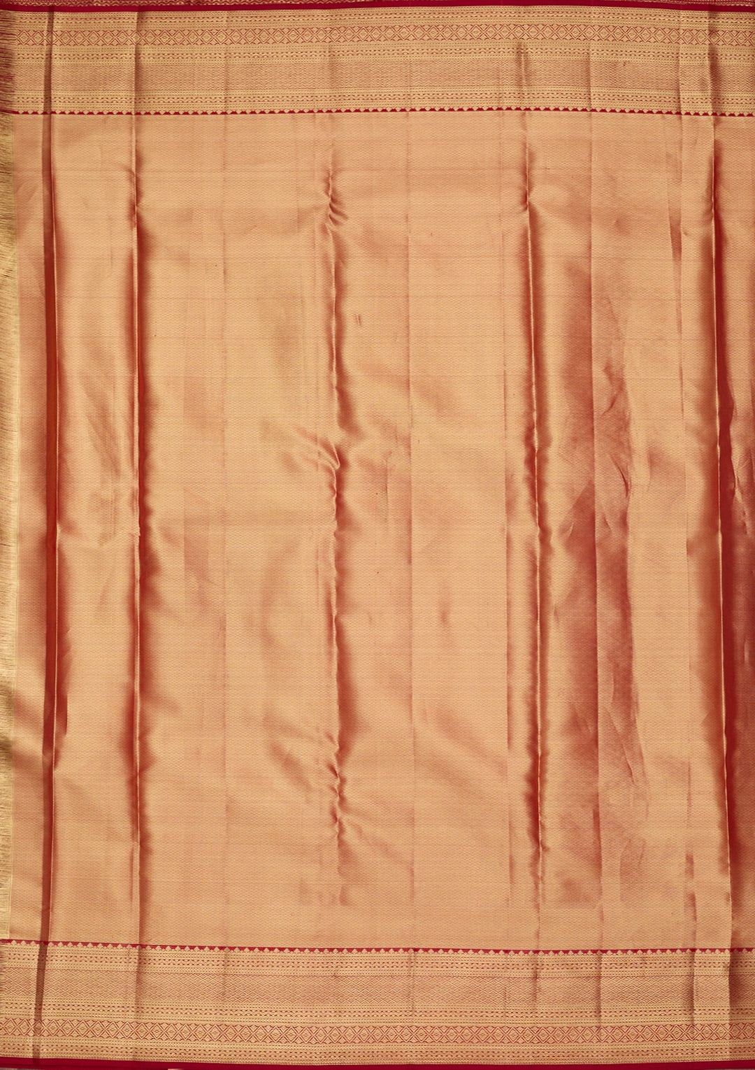Peach Dharmavaram Pure Silk Saree