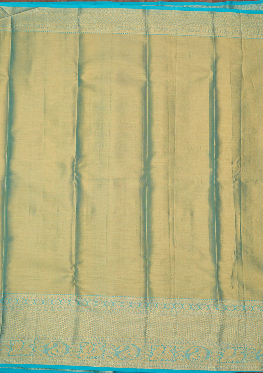 Sea Green Dharmavaram Pure Silk Saree