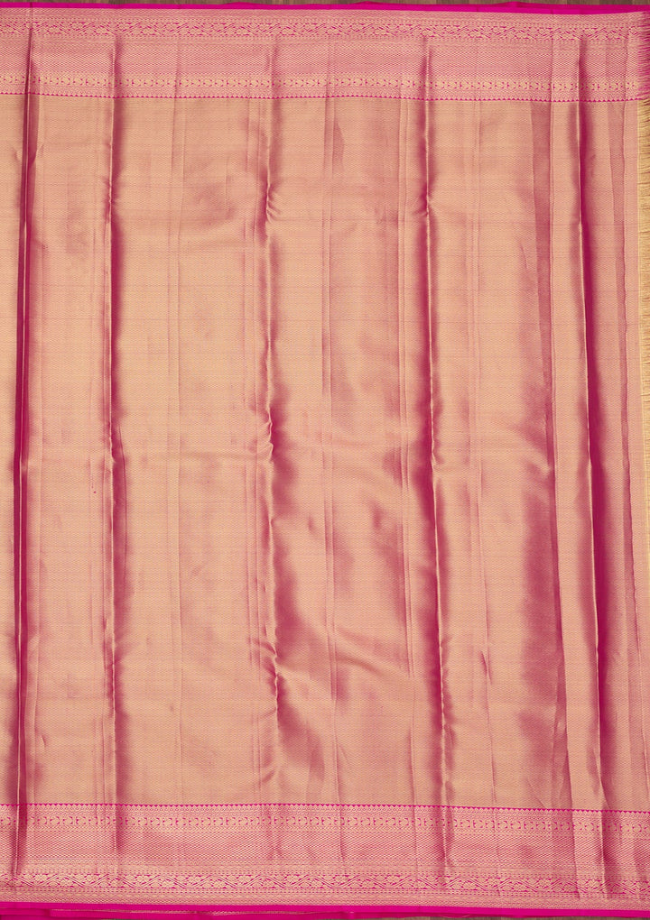 Pink Dharmavaram Pure Silk Saree