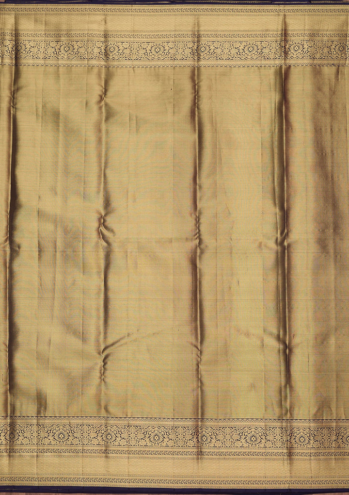 Grey Silk Jaal Saree With Matching Blouse Piece