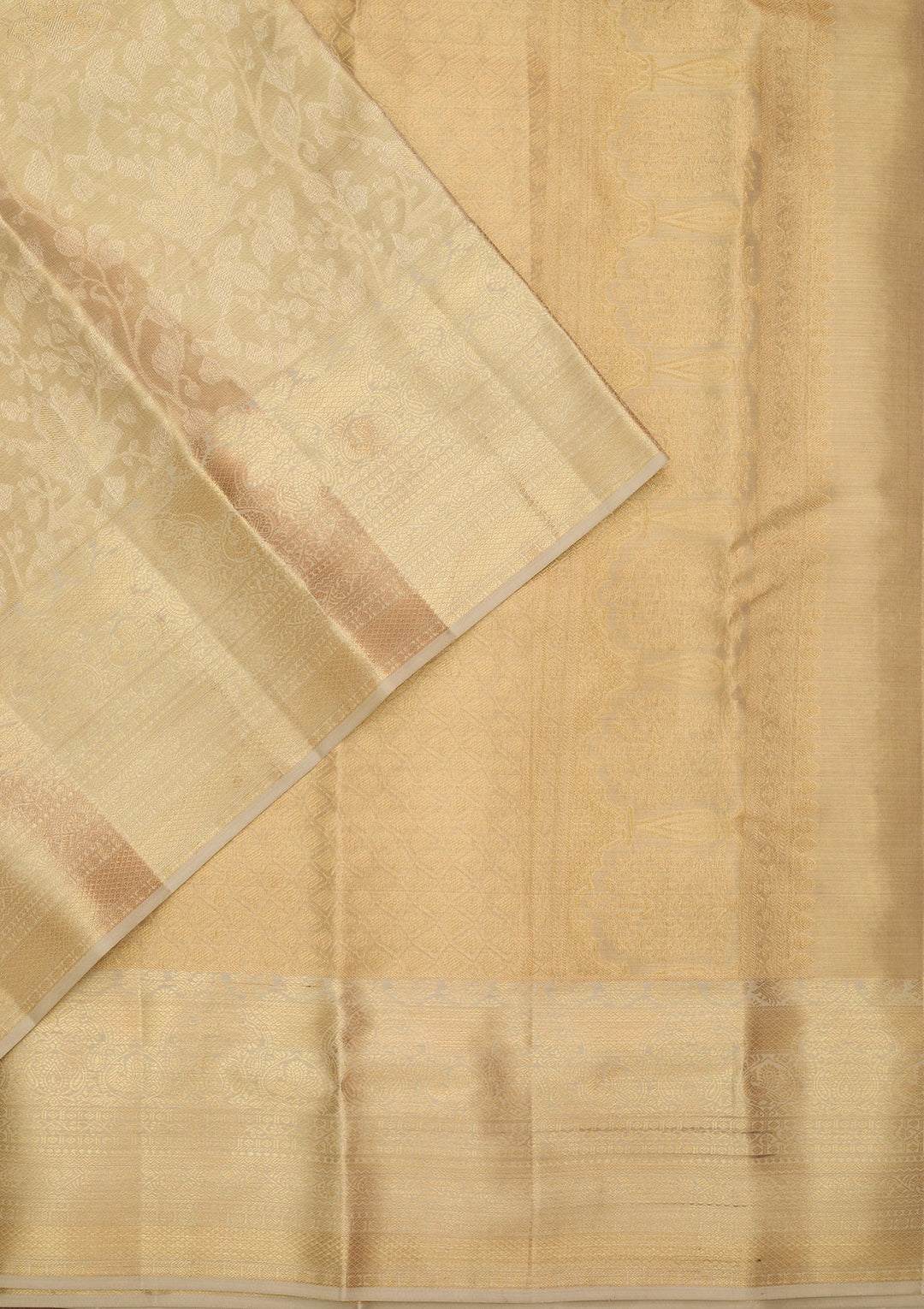 Pista Green Dharmavaram Pure Silk Saree