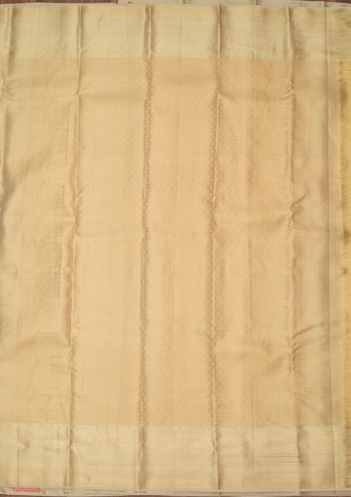 Pista Green Dharmavaram Pure Silk Saree