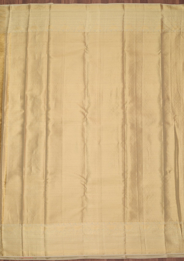 Pista Green Dharmavaram Pure Silk Saree