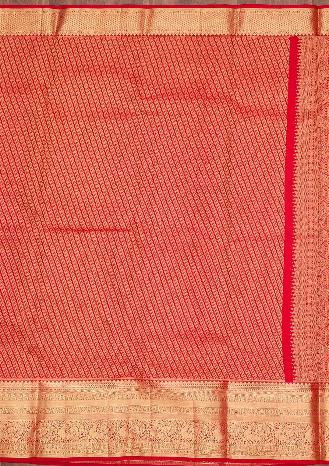 Red Dharmavaram Pure Silk Saree