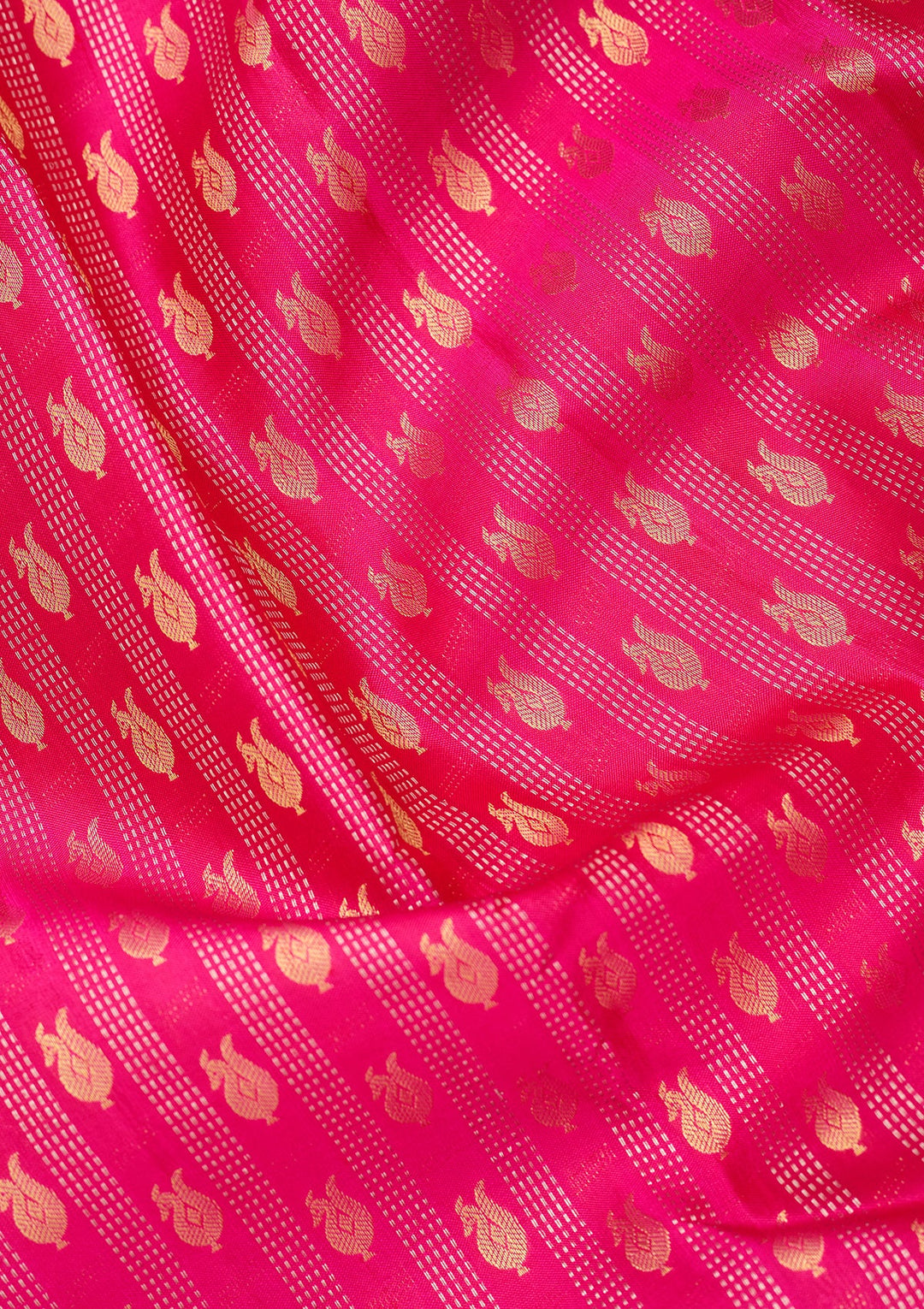 Rani Pink Dharmavaram Pure Silk Saree