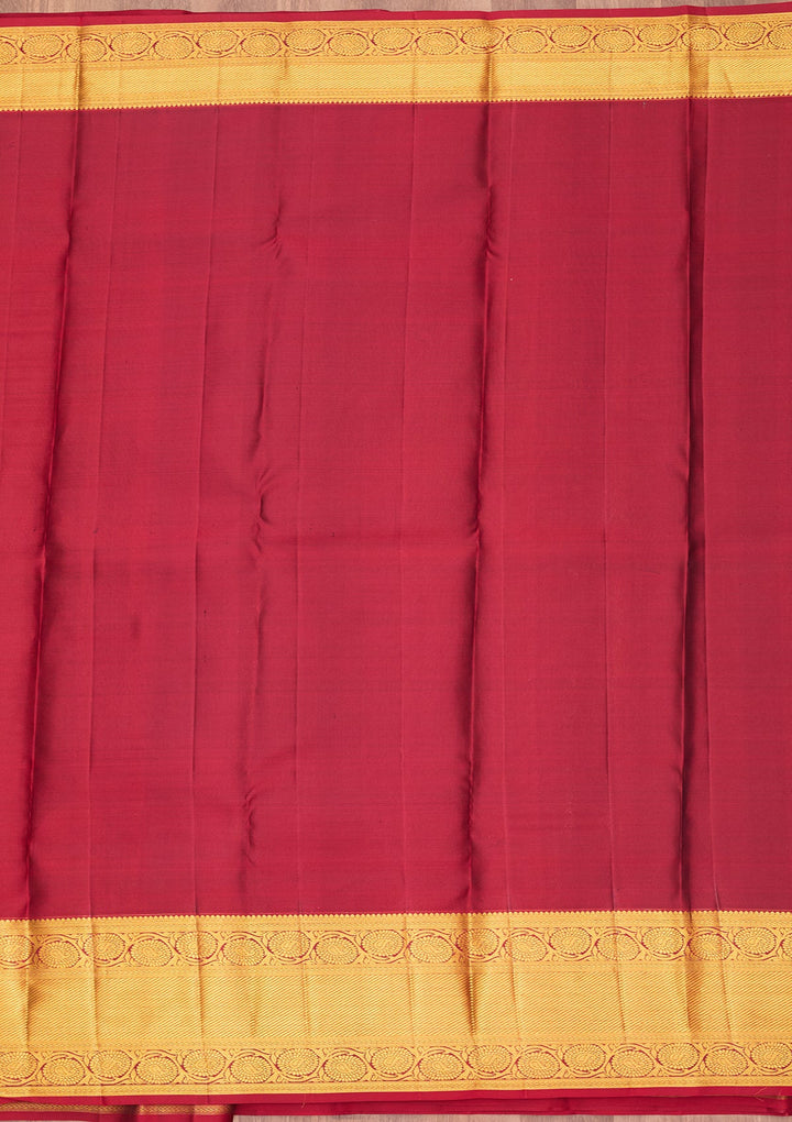 Rama Green Dharmavaram Pure Silk Saree
