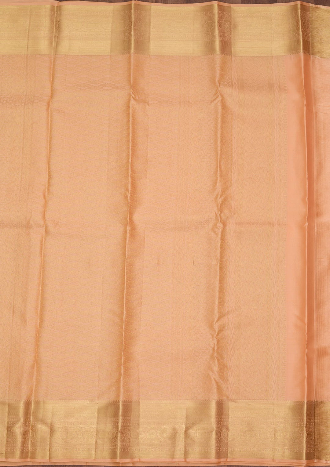 Peach Dharmavaram Pure Silk Saree