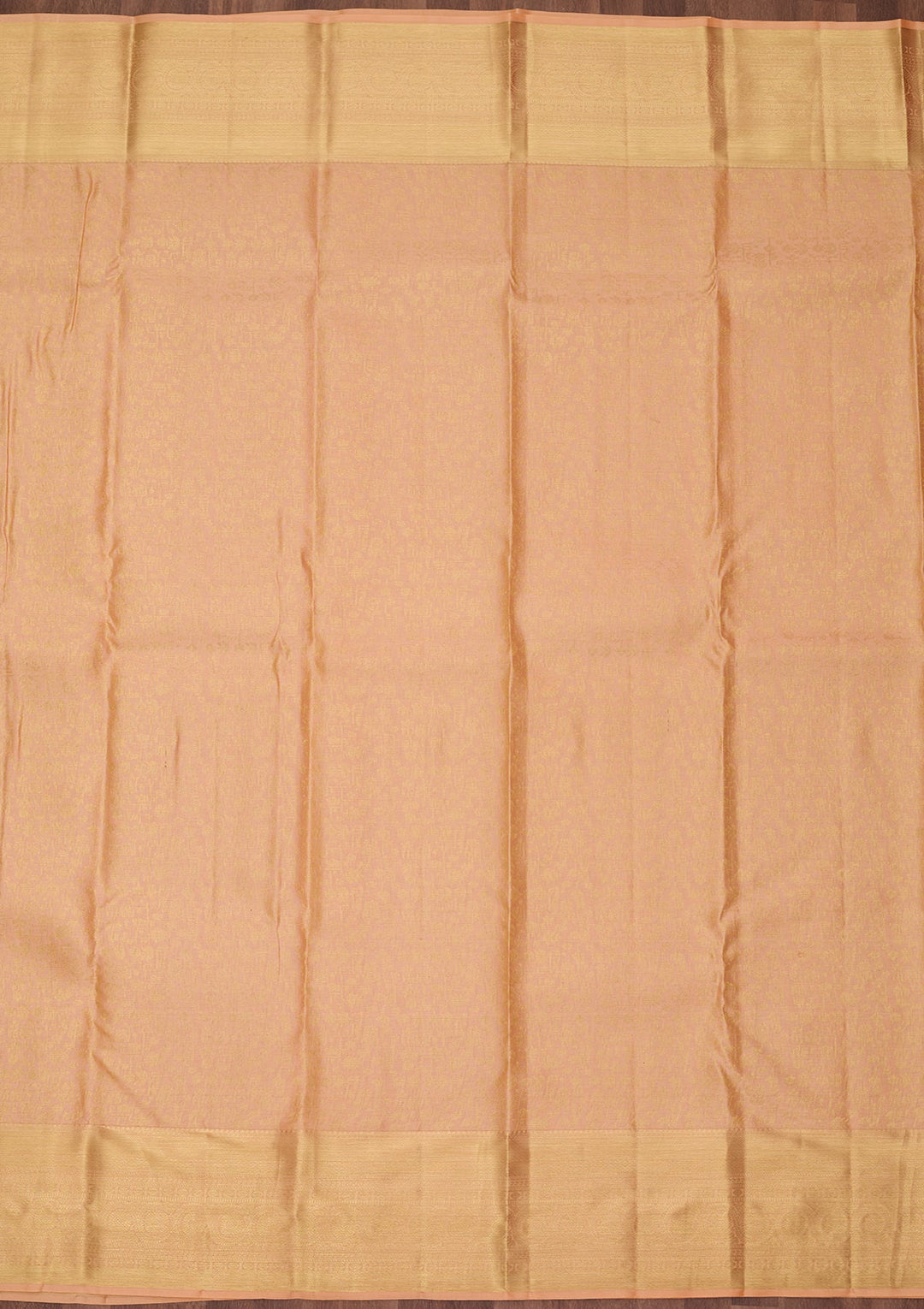 Peach Dharmavaram Pure Silk Saree