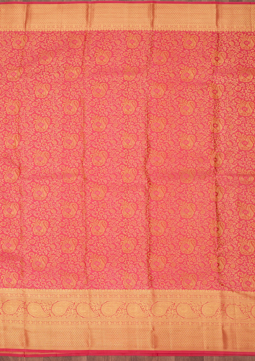 Pink Dharmavaram Pure Silk Saree