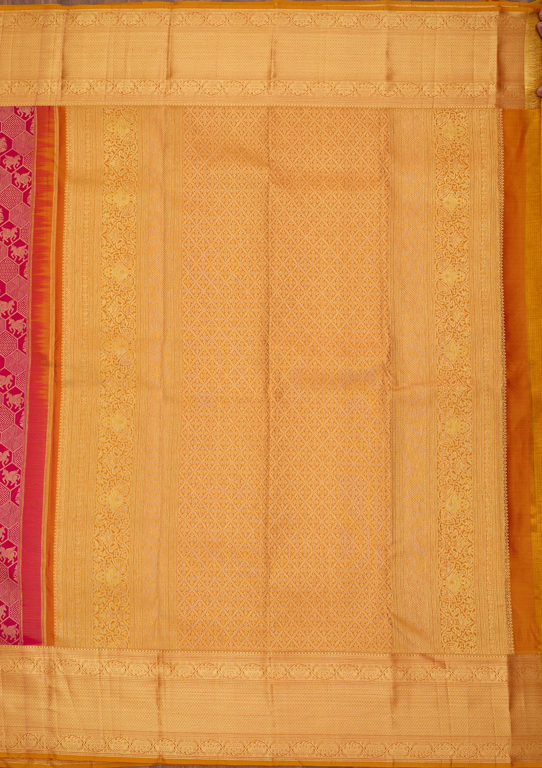 Rani Pink Dharmavaram Pure Silk Saree