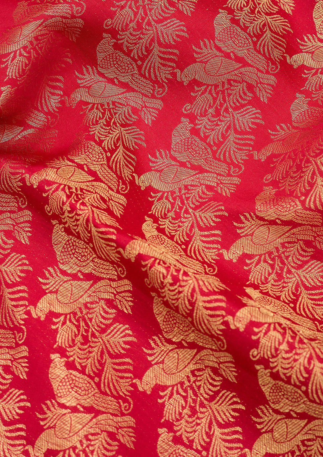 Maroon Dharmavaram Pure Silk Saree