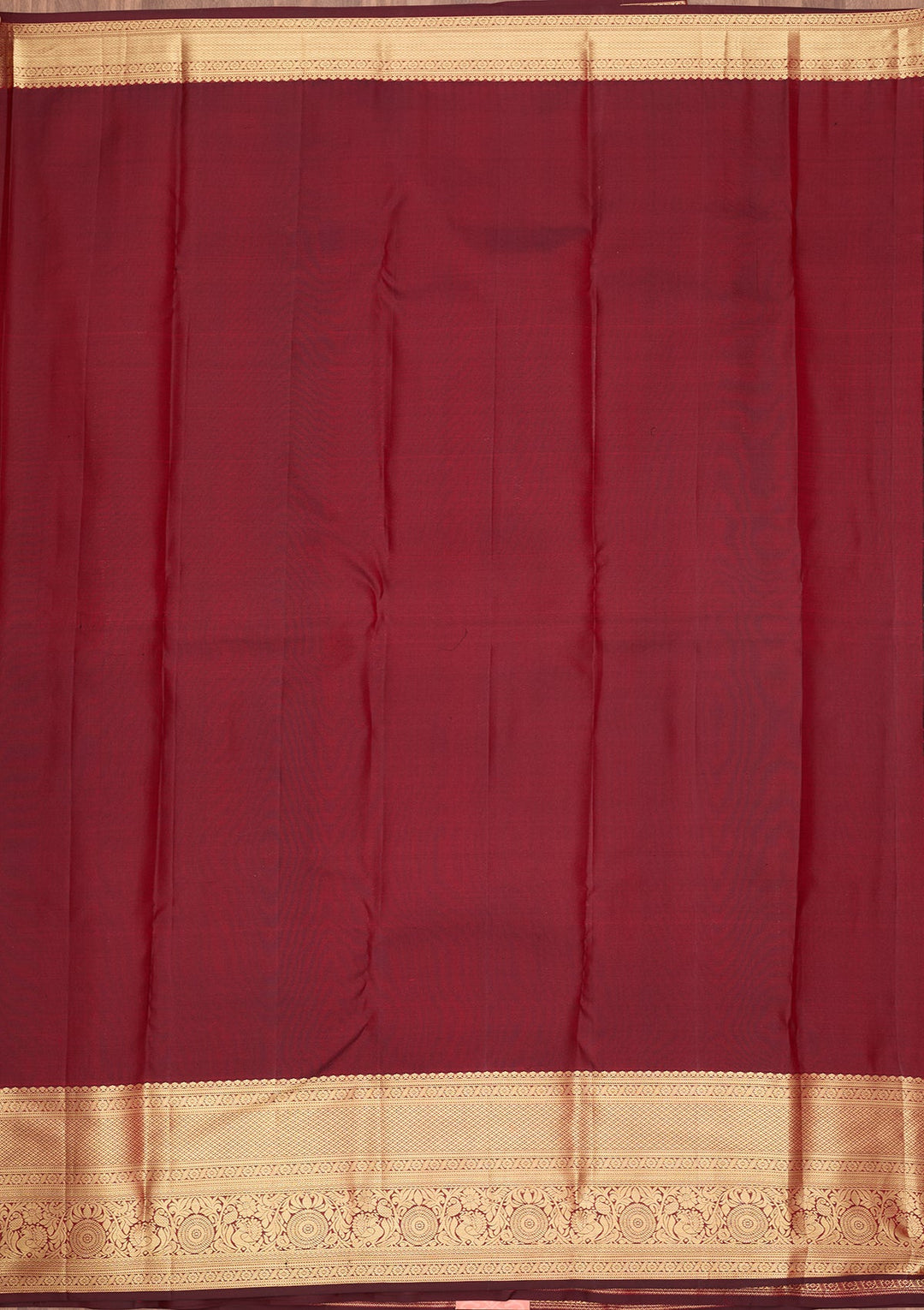 Maroon Dharmavaram Pure Silk Saree