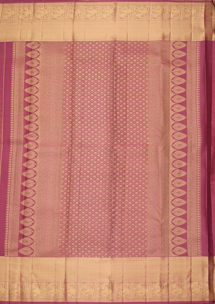Yellow Dharmavaram Pure Silk Saree
