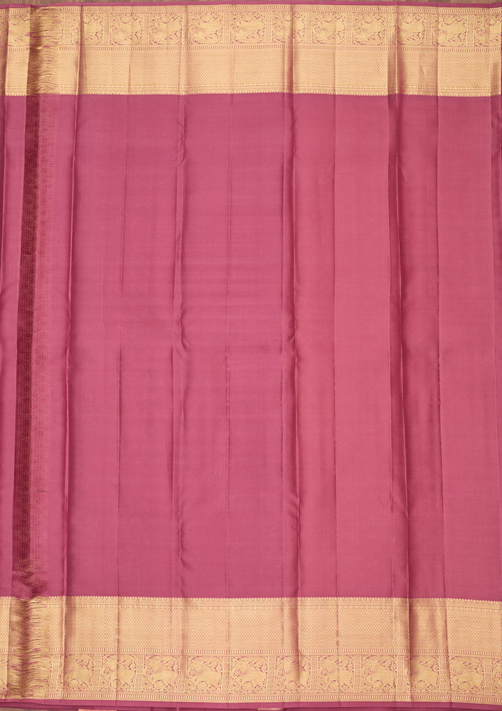 Yellow Dharmavaram Pure Silk Saree