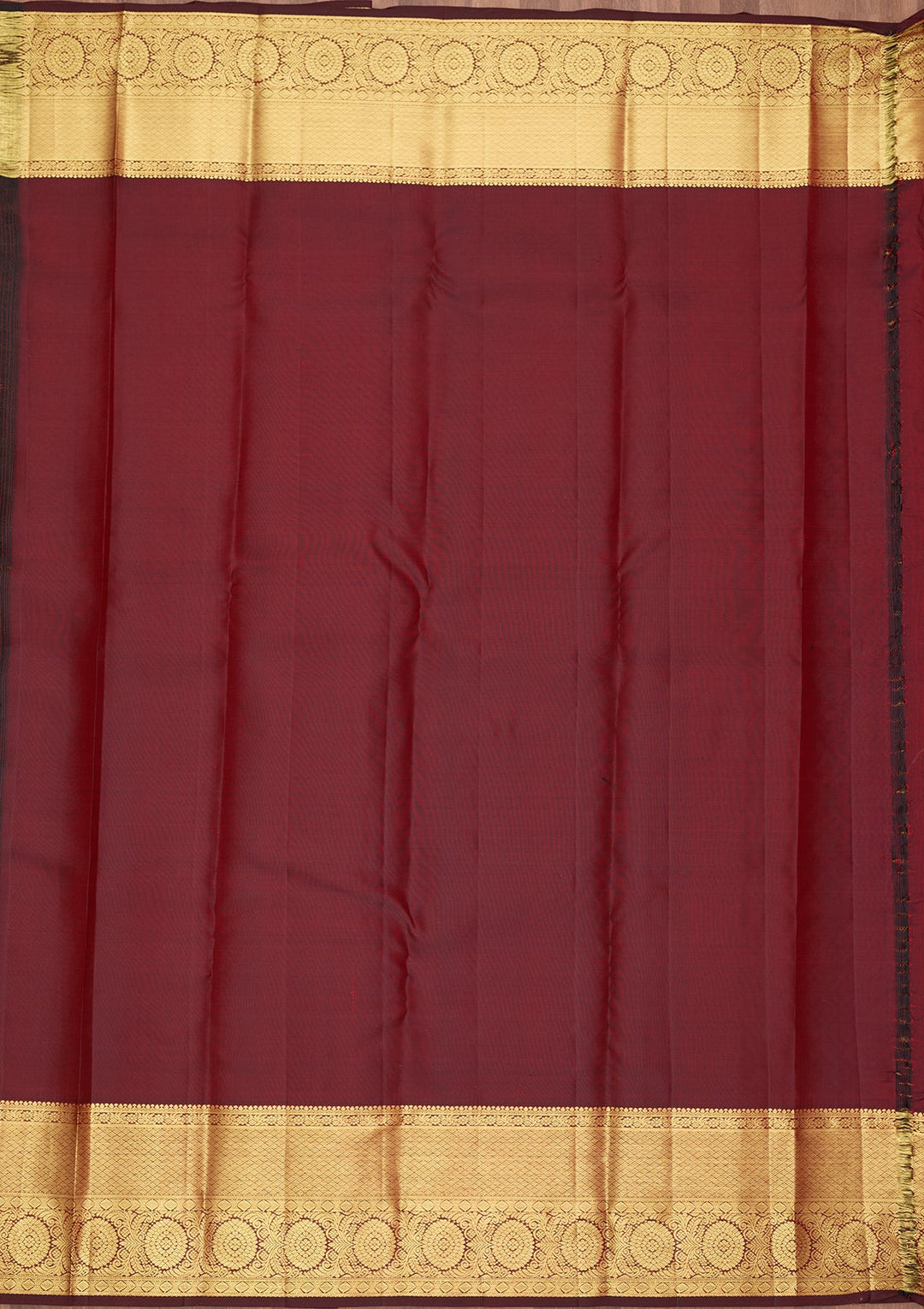 Maroon Dharmavaram Pure Silk Saree