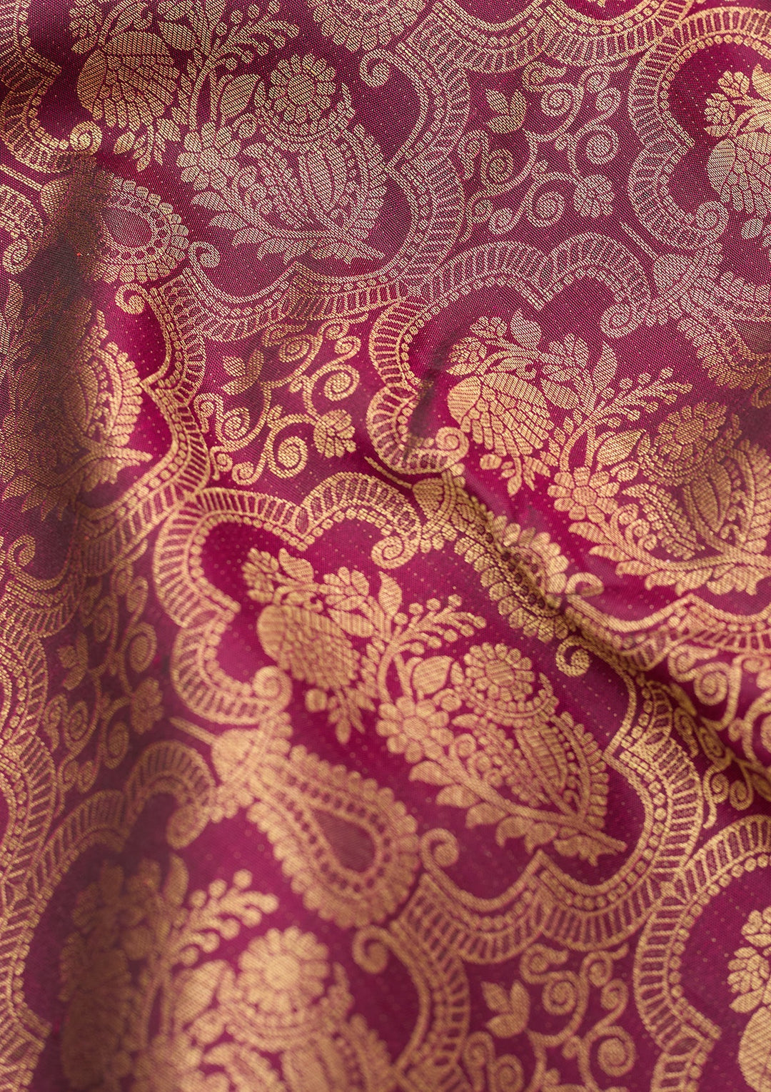 Wine Dharmavaram Pure Silk Saree